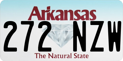 AR license plate 272NZW