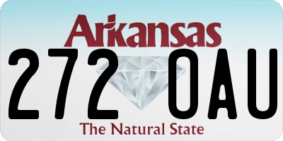 AR license plate 272OAU