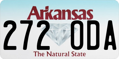 AR license plate 272ODA