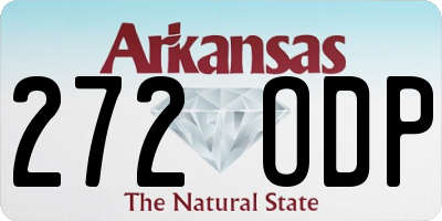 AR license plate 272ODP