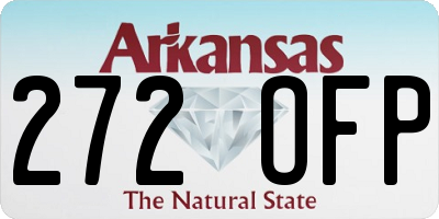 AR license plate 272OFP