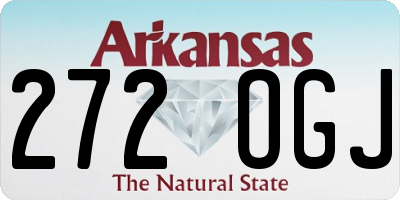 AR license plate 272OGJ