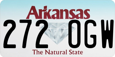 AR license plate 272OGW