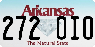 AR license plate 272OIO