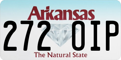 AR license plate 272OIP