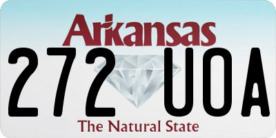 AR license plate 272UOA