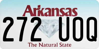 AR license plate 272UOQ