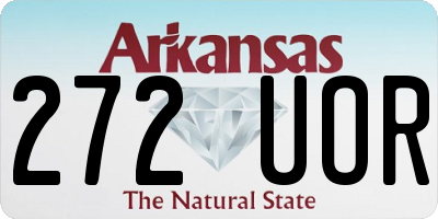 AR license plate 272UOR