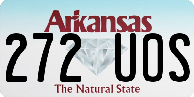 AR license plate 272UOS