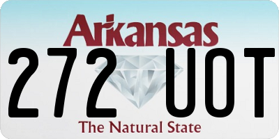 AR license plate 272UOT