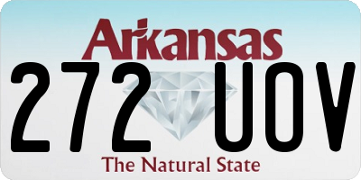 AR license plate 272UOV