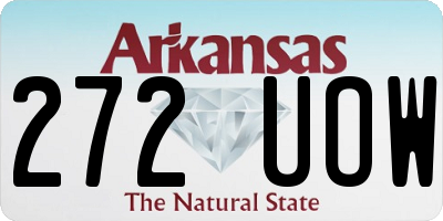 AR license plate 272UOW