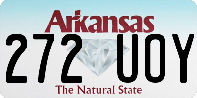 AR license plate 272UOY