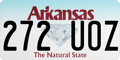 AR license plate 272UOZ