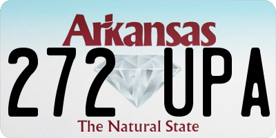 AR license plate 272UPA