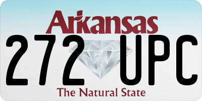 AR license plate 272UPC