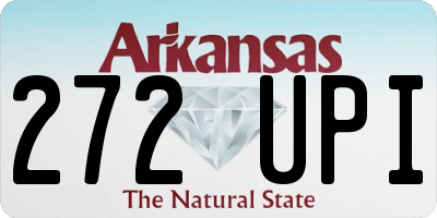 AR license plate 272UPI