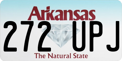 AR license plate 272UPJ