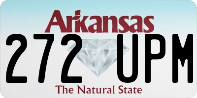 AR license plate 272UPM