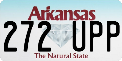 AR license plate 272UPP