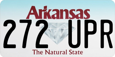 AR license plate 272UPR