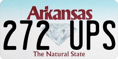 AR license plate 272UPS