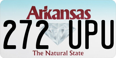 AR license plate 272UPU