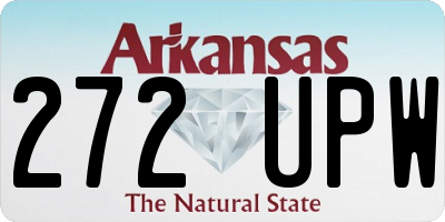 AR license plate 272UPW