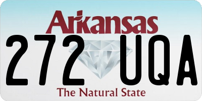 AR license plate 272UQA