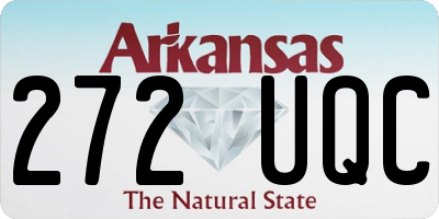 AR license plate 272UQC