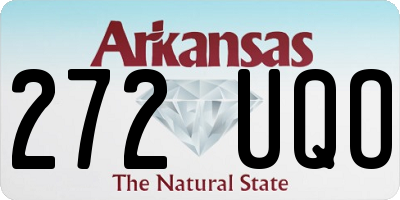 AR license plate 272UQO