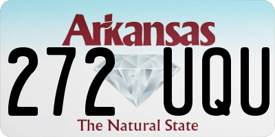 AR license plate 272UQU