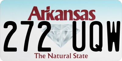AR license plate 272UQW