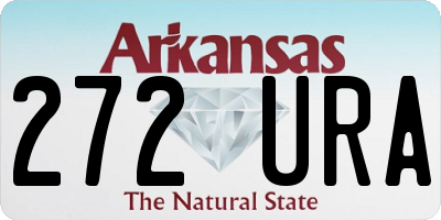AR license plate 272URA