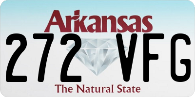 AR license plate 272VFG