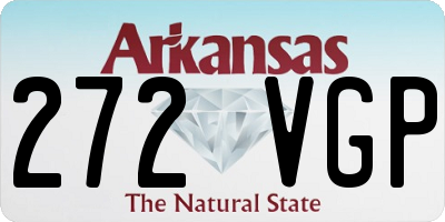 AR license plate 272VGP