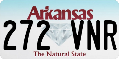 AR license plate 272VNR