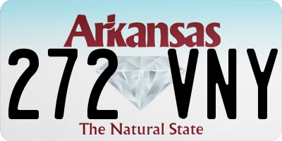 AR license plate 272VNY