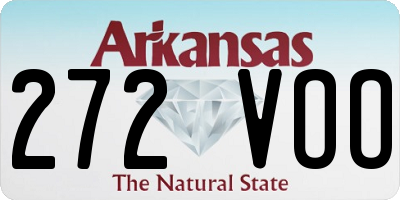 AR license plate 272VOO