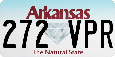 AR license plate 272VPR