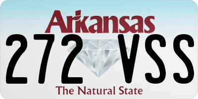 AR license plate 272VSS