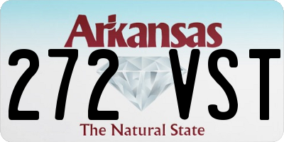AR license plate 272VST