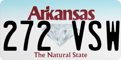 AR license plate 272VSW