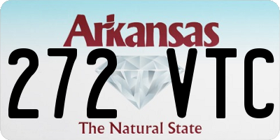 AR license plate 272VTC