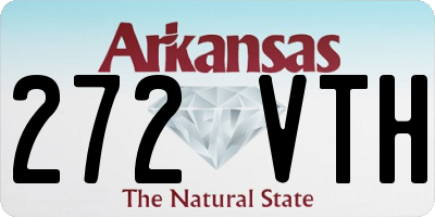 AR license plate 272VTH