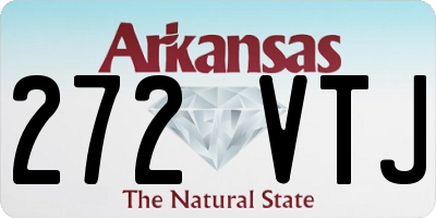 AR license plate 272VTJ