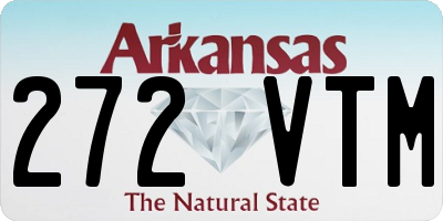 AR license plate 272VTM