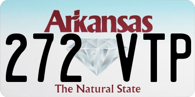 AR license plate 272VTP