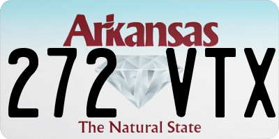 AR license plate 272VTX