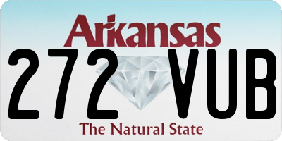 AR license plate 272VUB